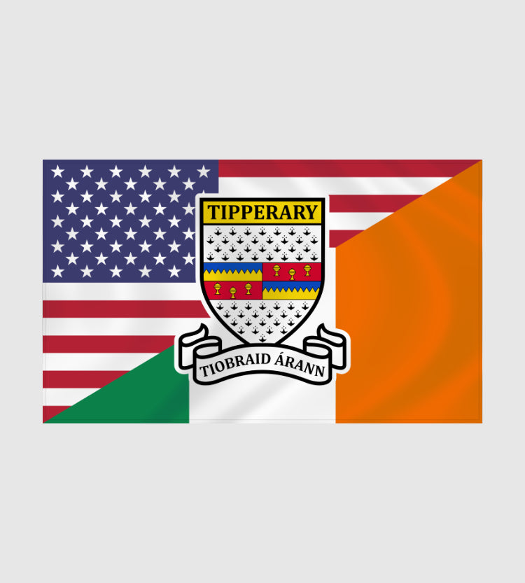 County Tipperary Irish American Flag