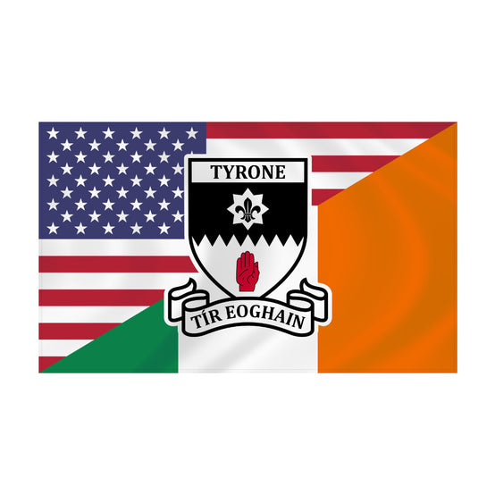 County Tyrone Irish American Flag