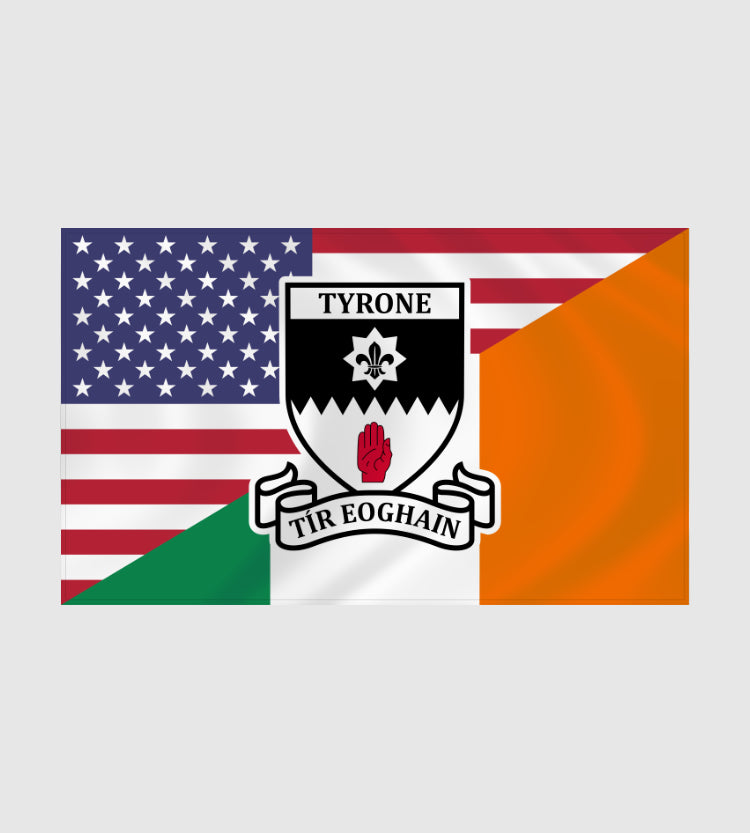 County Tyrone Irish American Flag