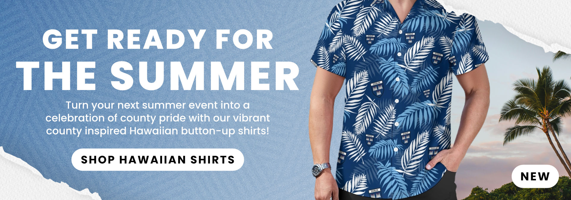 Website Banner Hawaiian Shirts Desktop