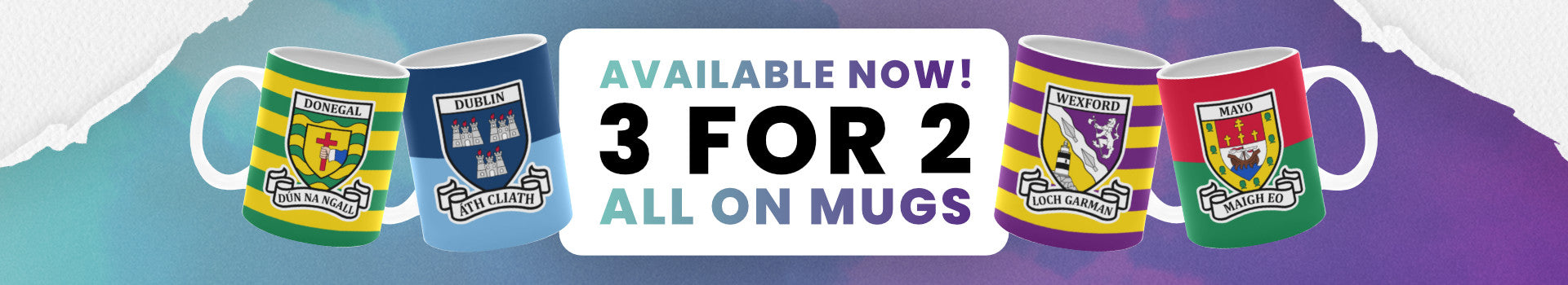 Website Banner Mugs 3 for 2 Category Desktop