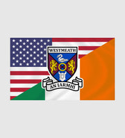 County Westmeath Irish American Flag