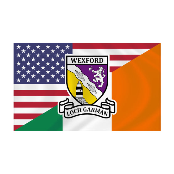 County Wexford Irish American Flag