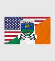 County Wicklow Irish American Flag