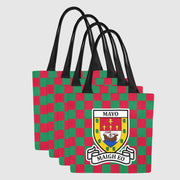County Mayo Chequered Canvas Tote Bag Set