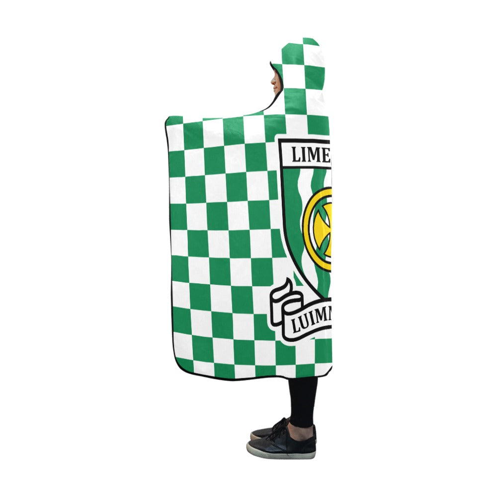 County Limerick Premium Chequered Hooded Blanket