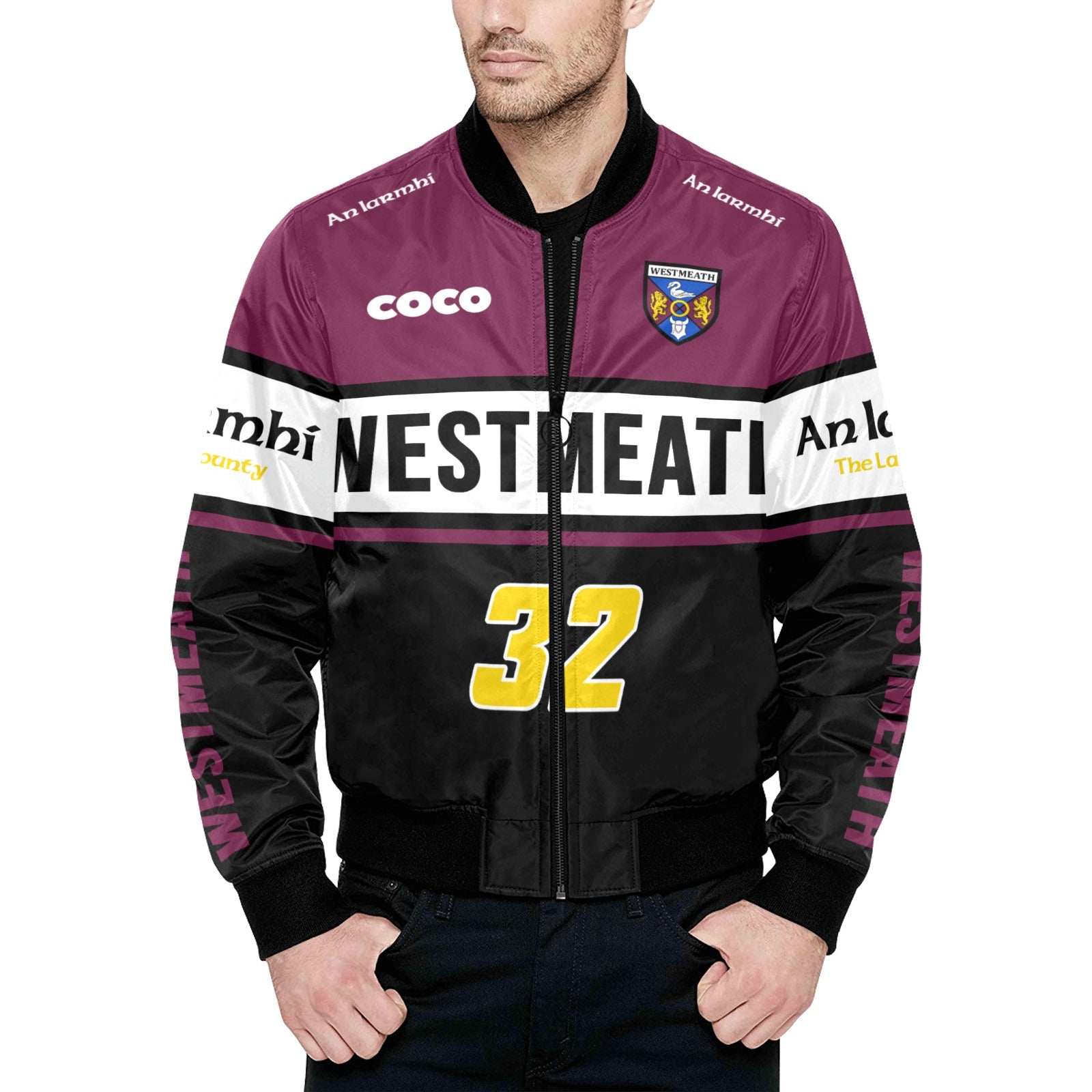 County Westmeath Vintage Quilted Bomber Jacket