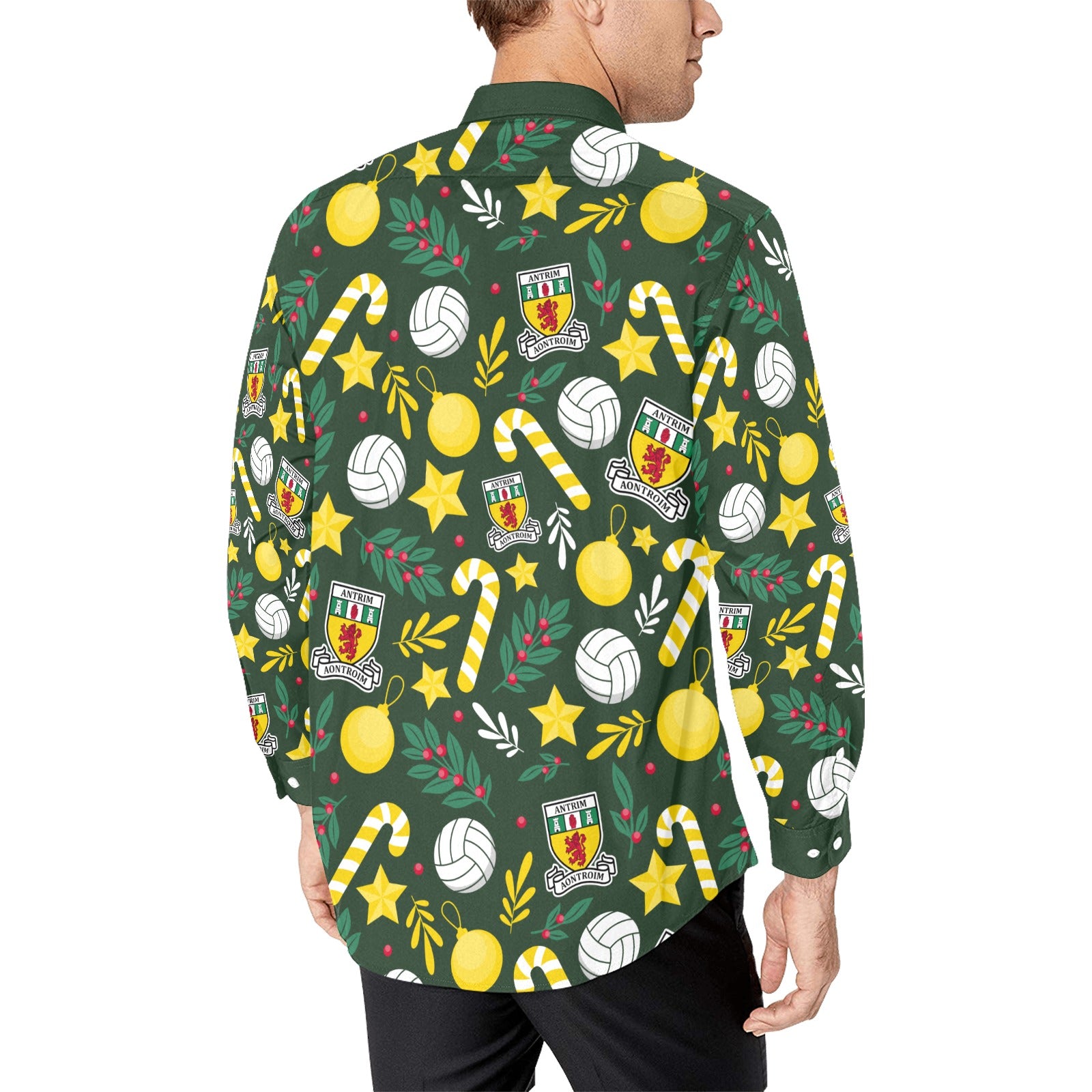County Antrim Christmas Button Up Shirt