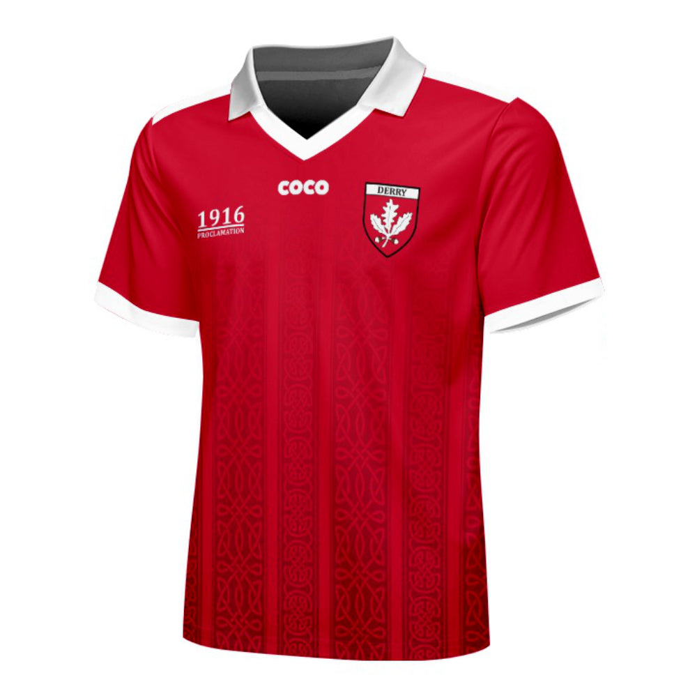 County Derry 1916 Proclamation Jersey - Kids Age 9-10
