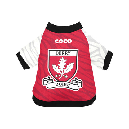 County Derry Jersey Inspired Pet Shirt