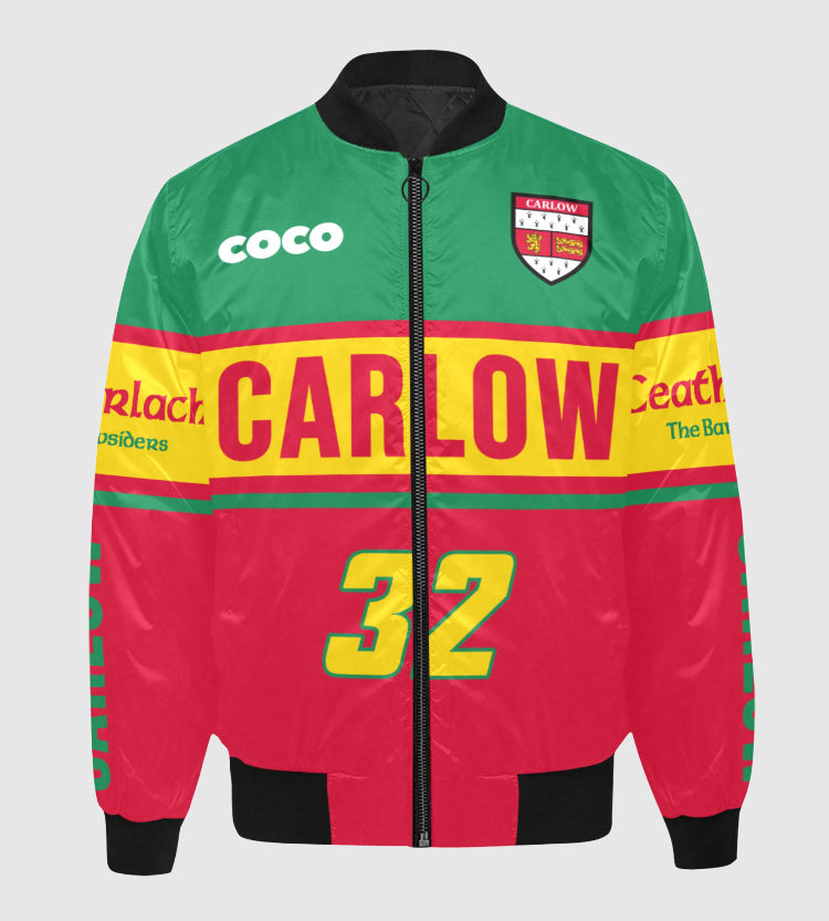 County Carlow Vintage Quilted Bomber Jacket