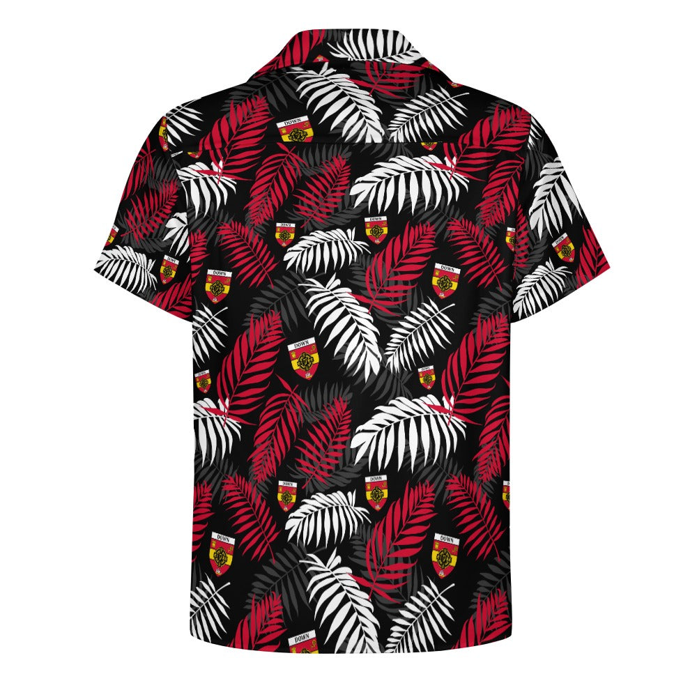 County Down Hawaiian Button Up Shirt - Adults