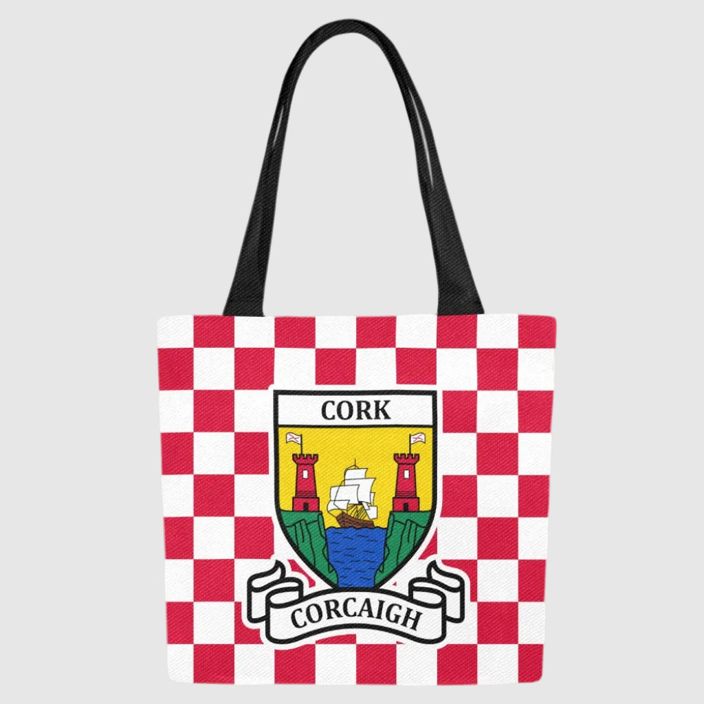 County Cork Chequered Canvas Tote Bag Set