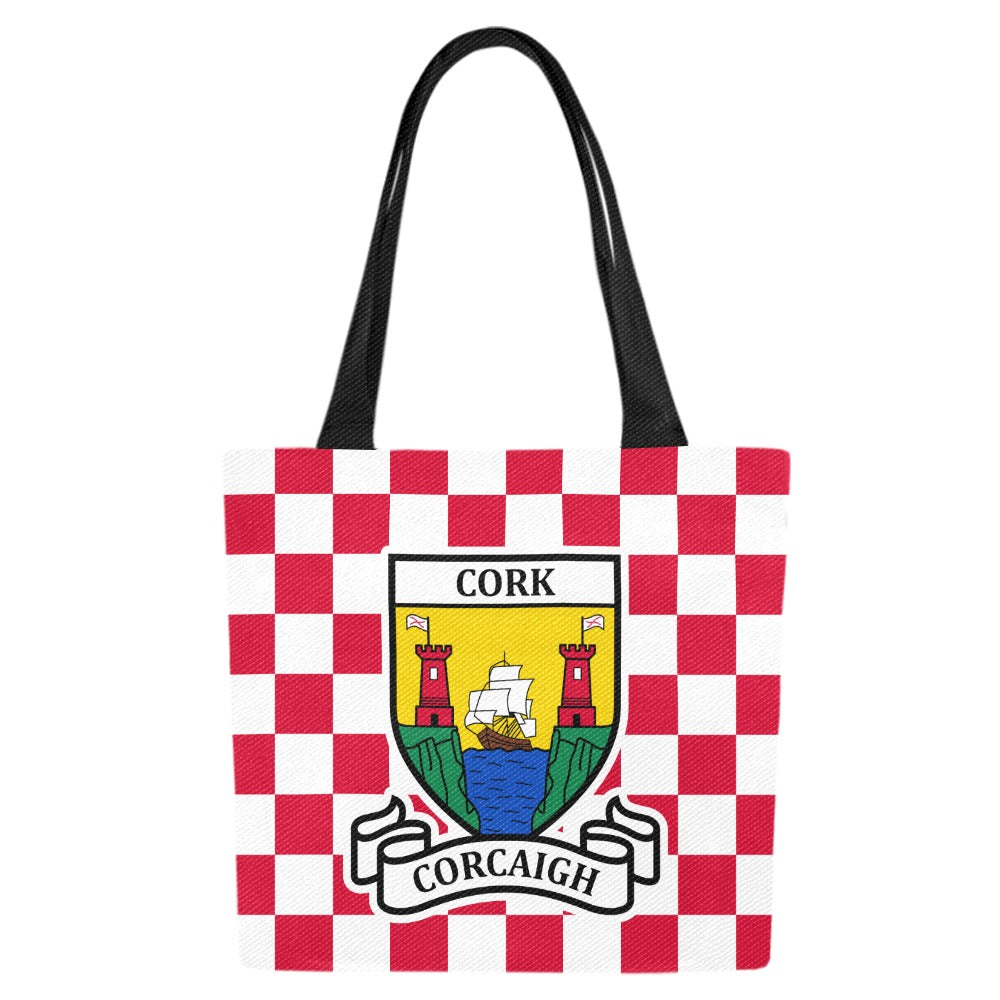 County Cork Chequered Canvas Tote Bag Set