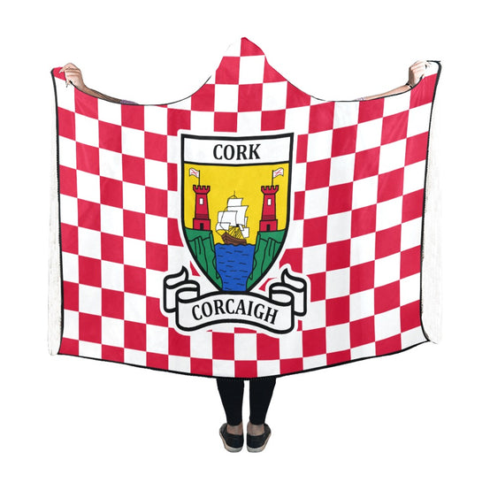 County Cork Premium Chequered Hooded Blanket