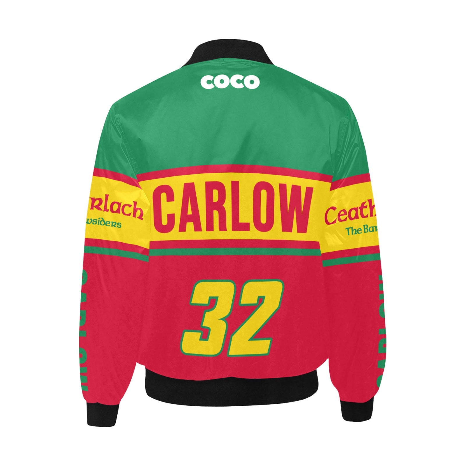 County Carlow Vintage Quilted Bomber Jacket