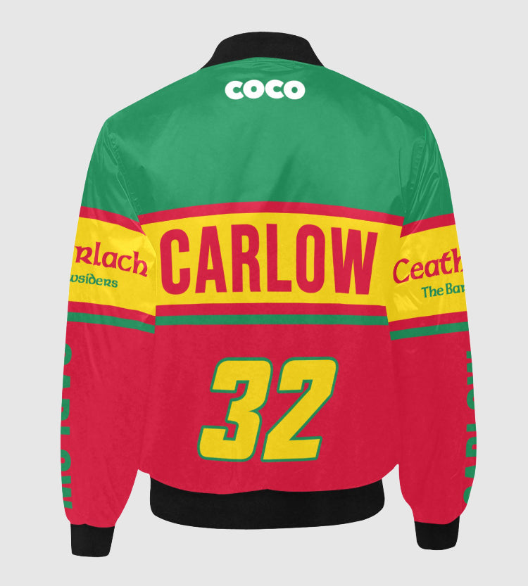 County Carlow Vintage Quilted Bomber Jacket