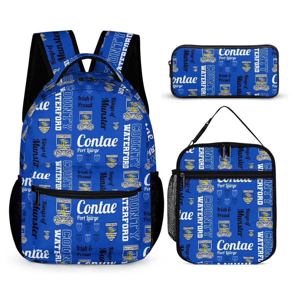 County Waterford Backpack, Lunch Bag & Pencil Case Set