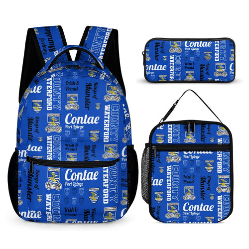 County Waterford Backpack, Lunch Bag & Pencil Case Set
