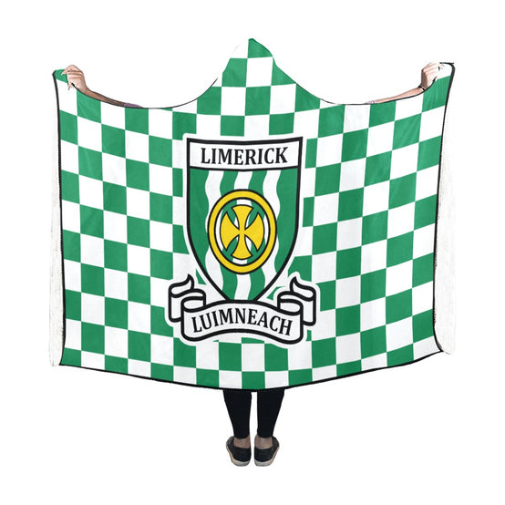 County Limerick Premium Chequered Hooded Blanket