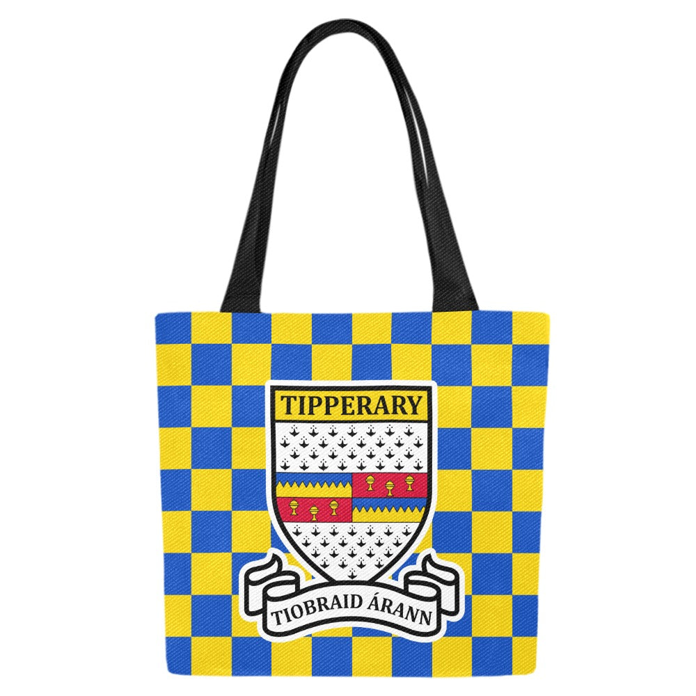 County Tipperary Chequered Canvas Tote Bag Set