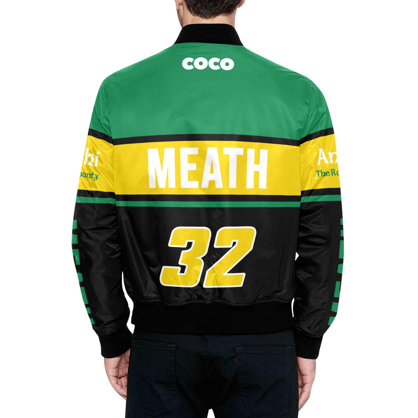 County Meath Vintage Quilted Bomber Jacket