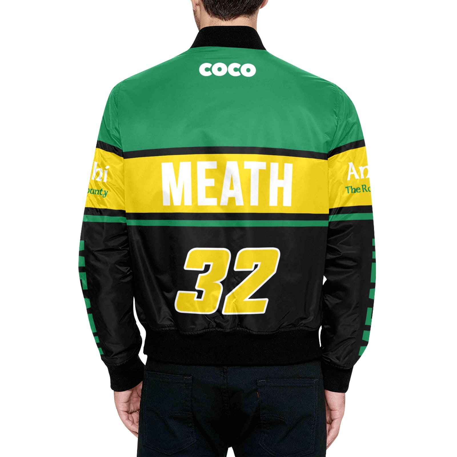 County Meath Vintage Quilted Bomber Jacket