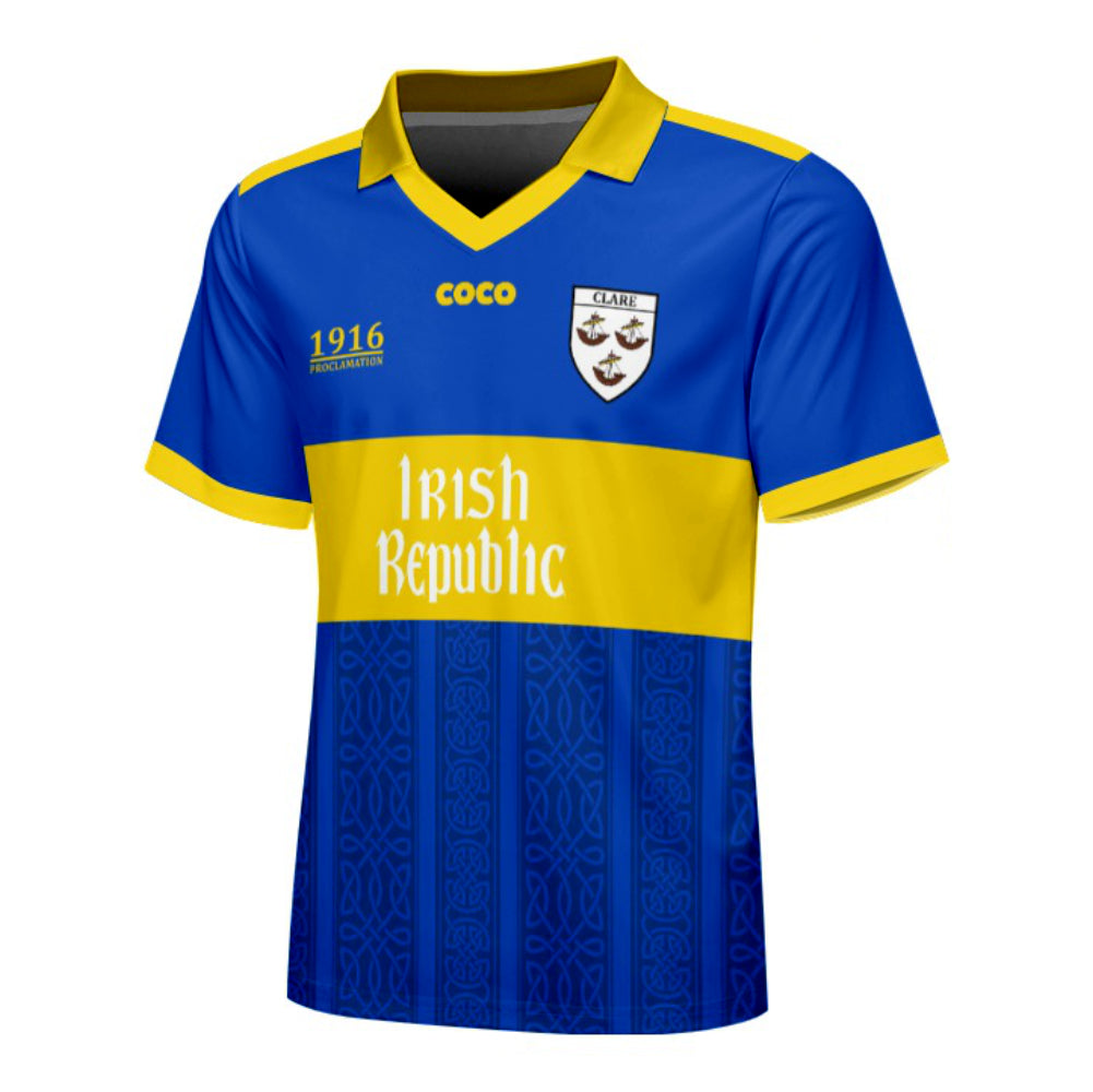 County Clare Irish Republic Jersey - Kids Age 9-10