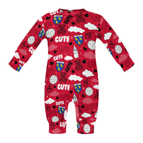 County Louth Cute Baby Sleepsuit