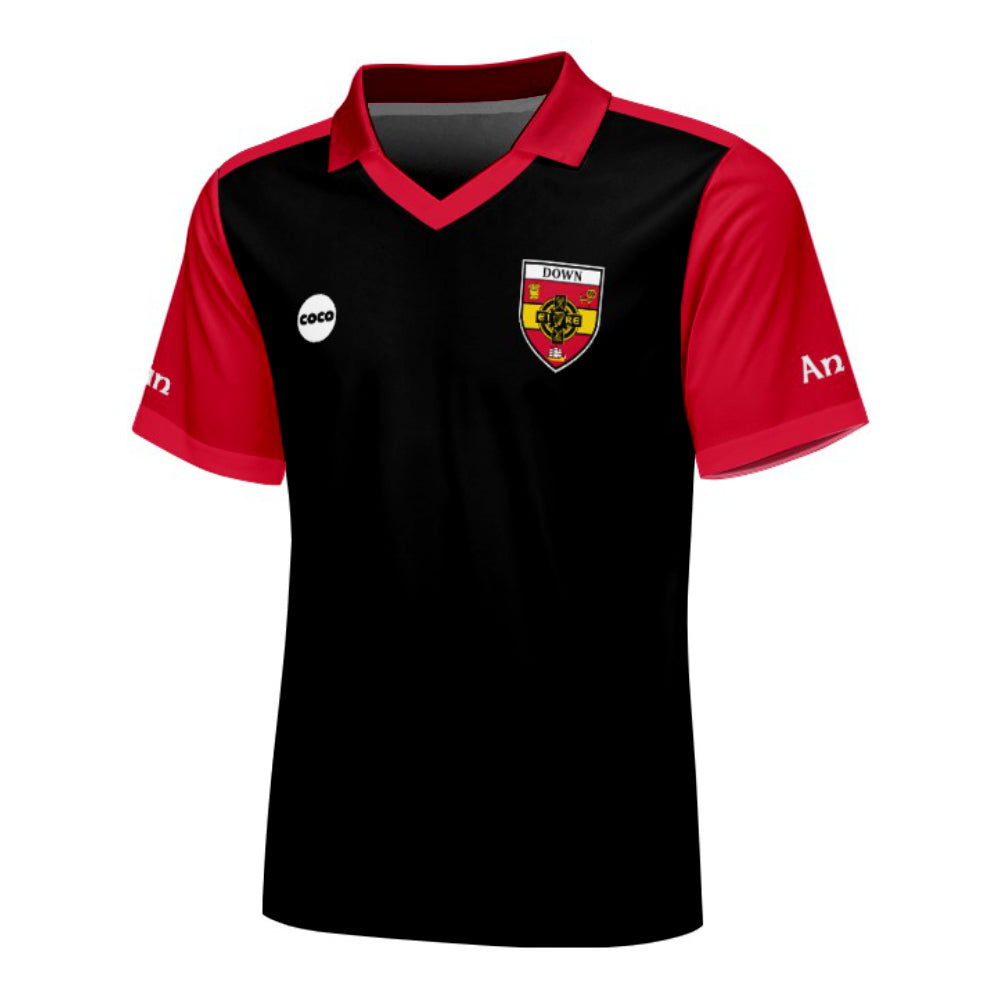County Down Retro Jersey Away - Kids Age 9-10