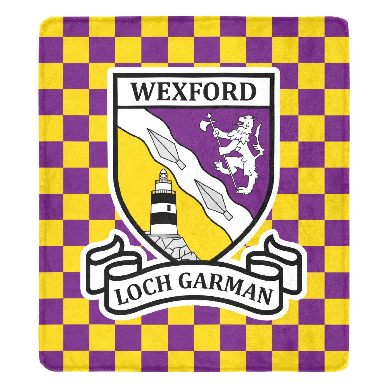 County Wexford Chequered Ultra-Soft Throw Blanket