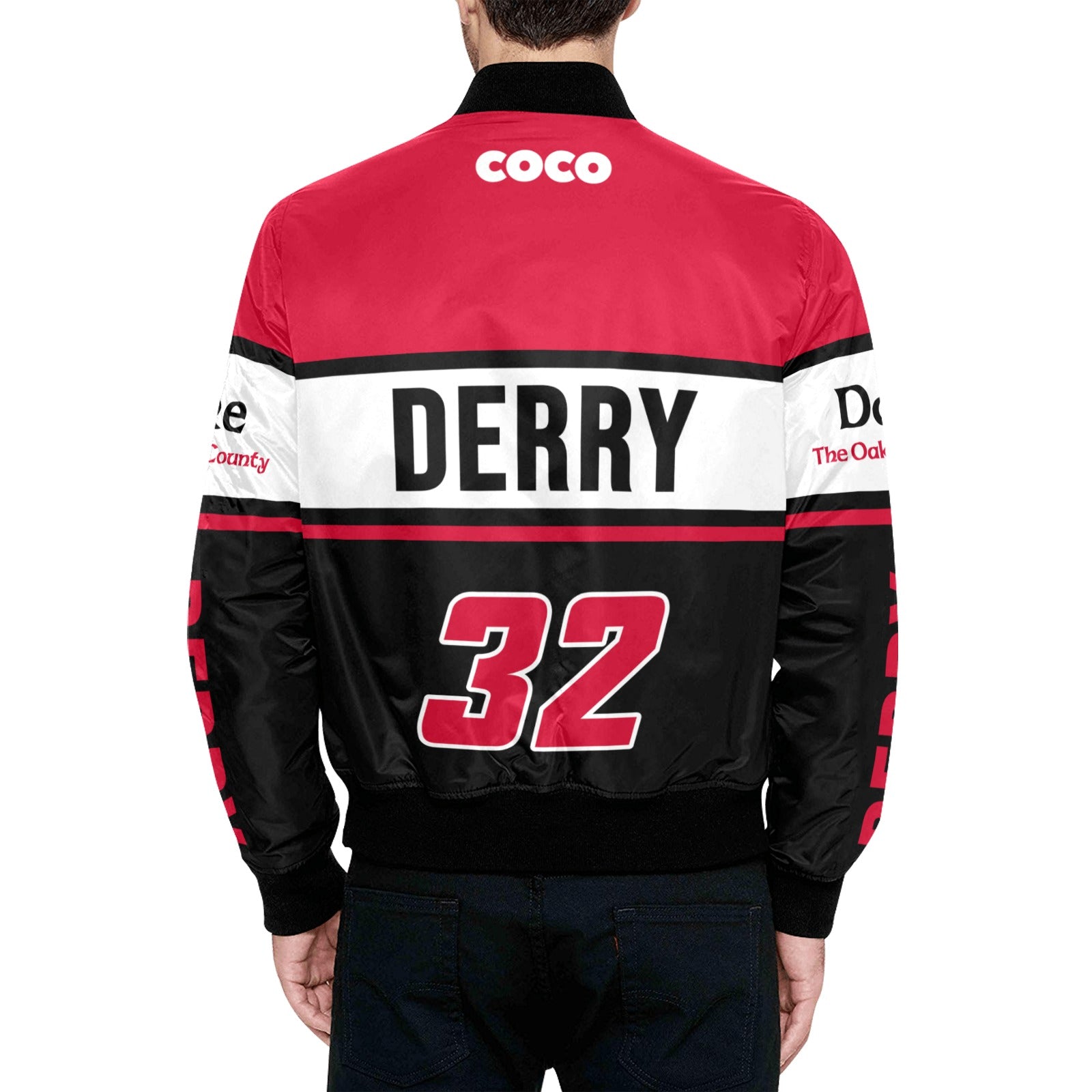 County Derry Vintage Quilted Bomber Jacket