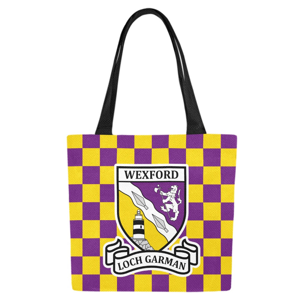 County Wexford Chequered Canvas Tote Bag Set