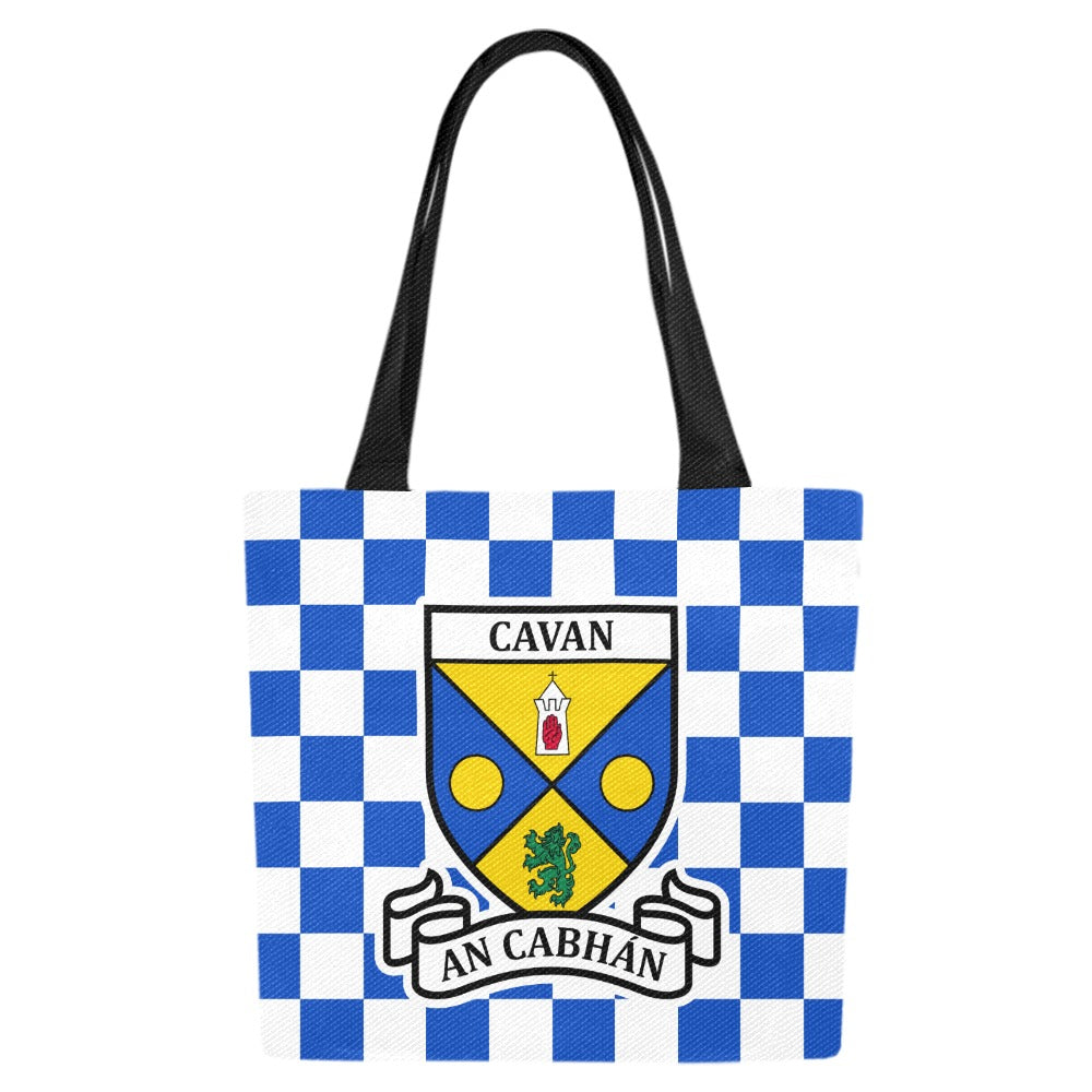County Cavan Chequered Canvas Tote Bag Set