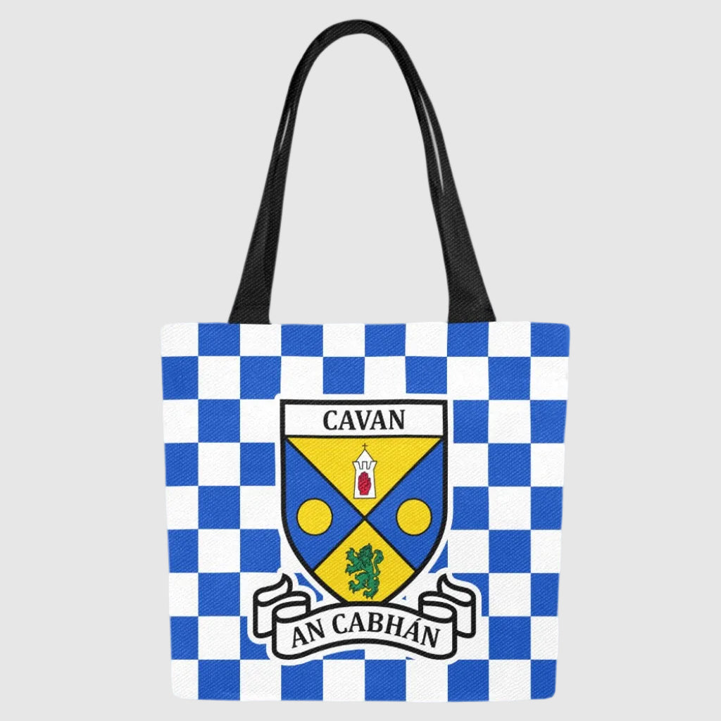 County Cavan Chequered Canvas Tote Bag Set