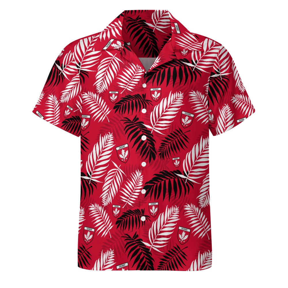 County Derry Hawaiian Button Up Shirt - Adults 4XL