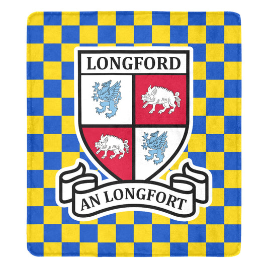 County Longford Chequered Ultra-Soft Throw Blanket