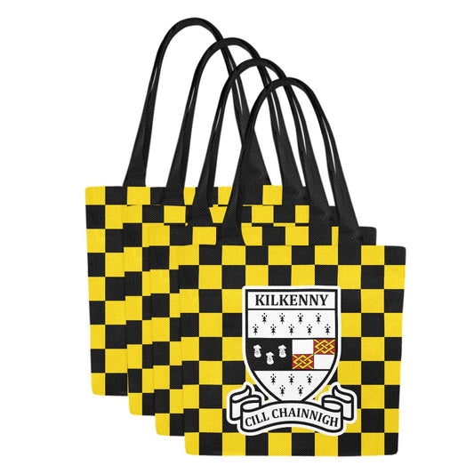 County Kilkenny Chequered Canvas Tote Bag Set
