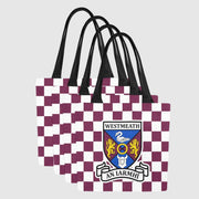 County Westmeath Chequered Canvas Tote Bag Set