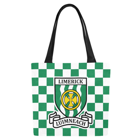 County Limerick Chequered Canvas Tote Bag Set