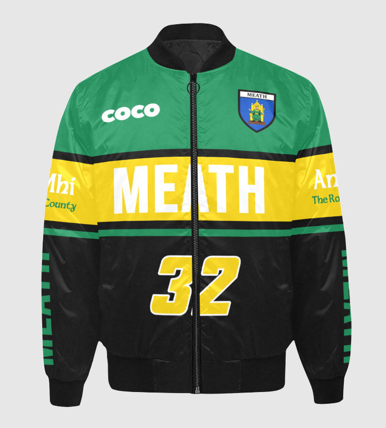 County Meath Vintage Quilted Bomber Jacket