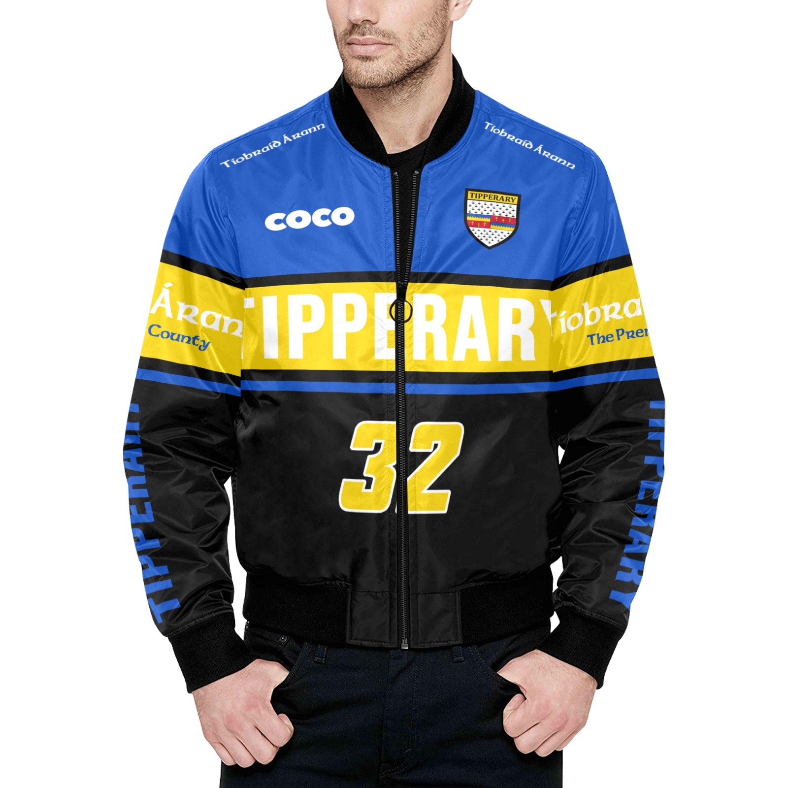 County Tipperary Vintage Quilted Bomber Jacket