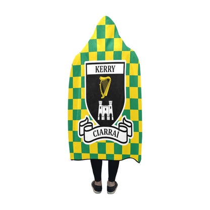 County Kerry Premium Chequered Hooded Blanket