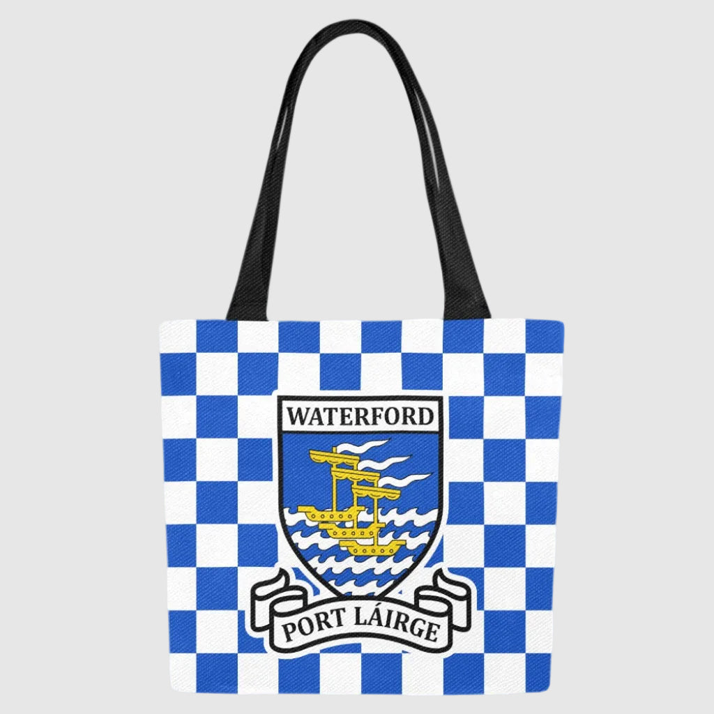 County Waterford Chequered Canvas Tote Bag Set