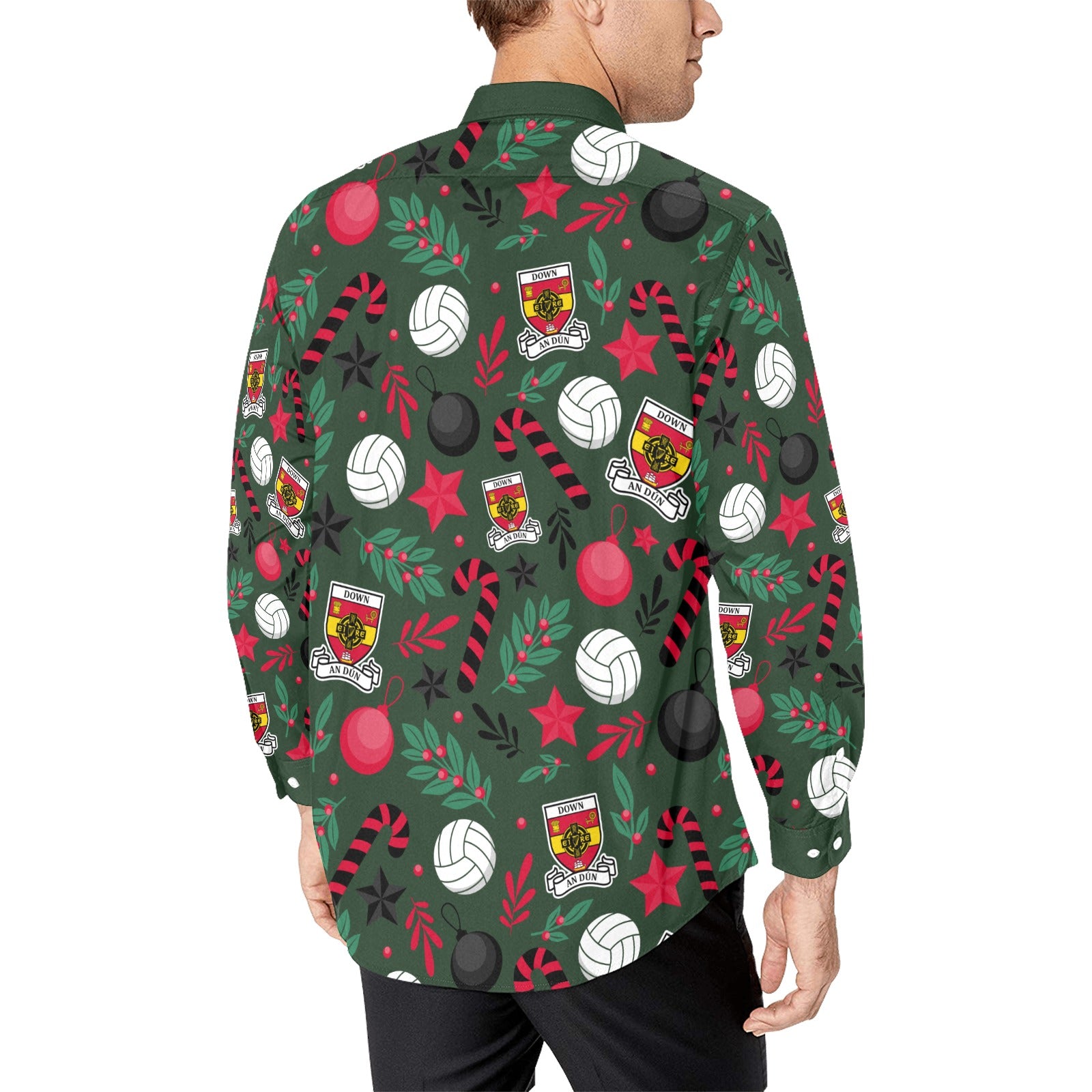 County Down Christmas Button Up Shirt
