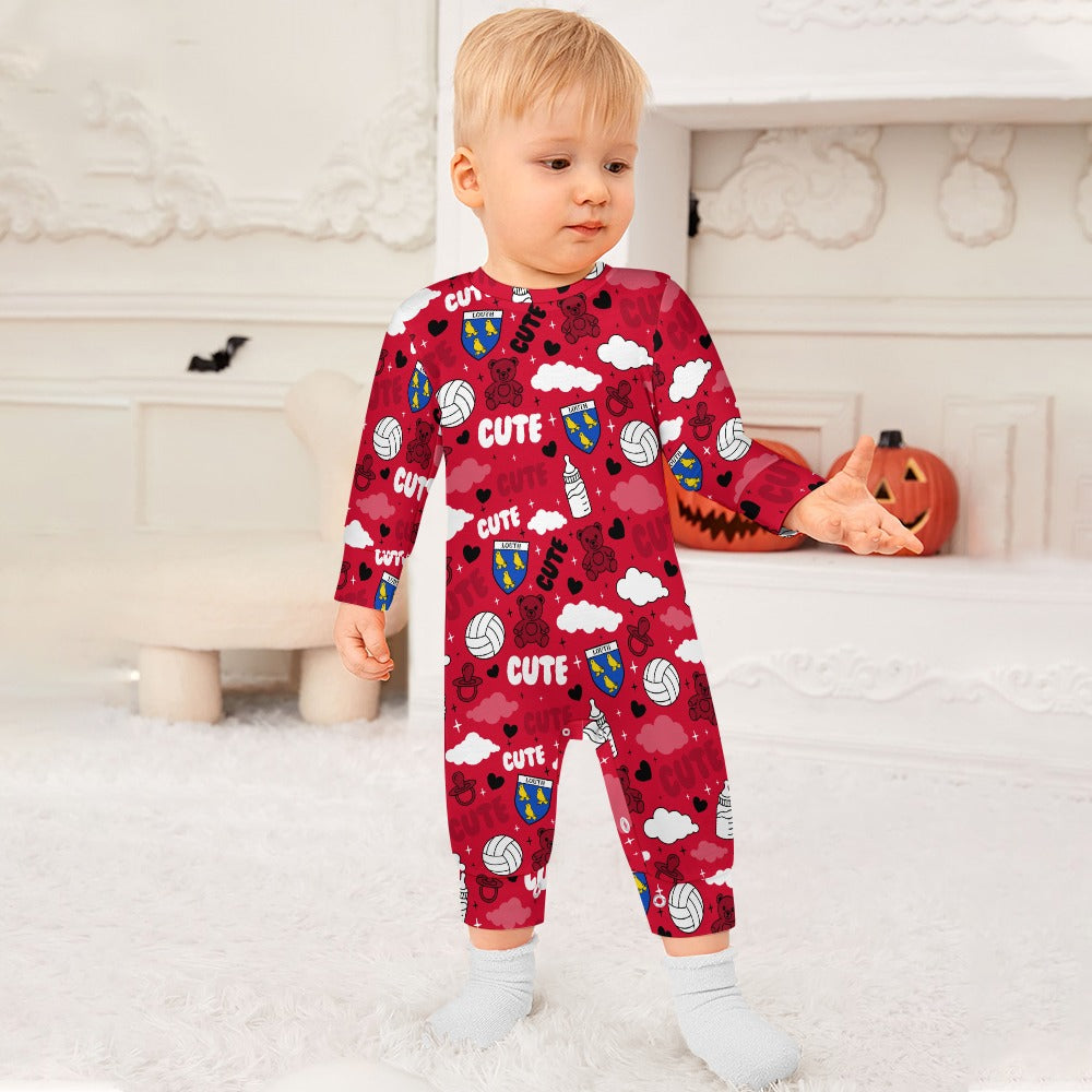 County Louth Cute Baby Sleepsuit