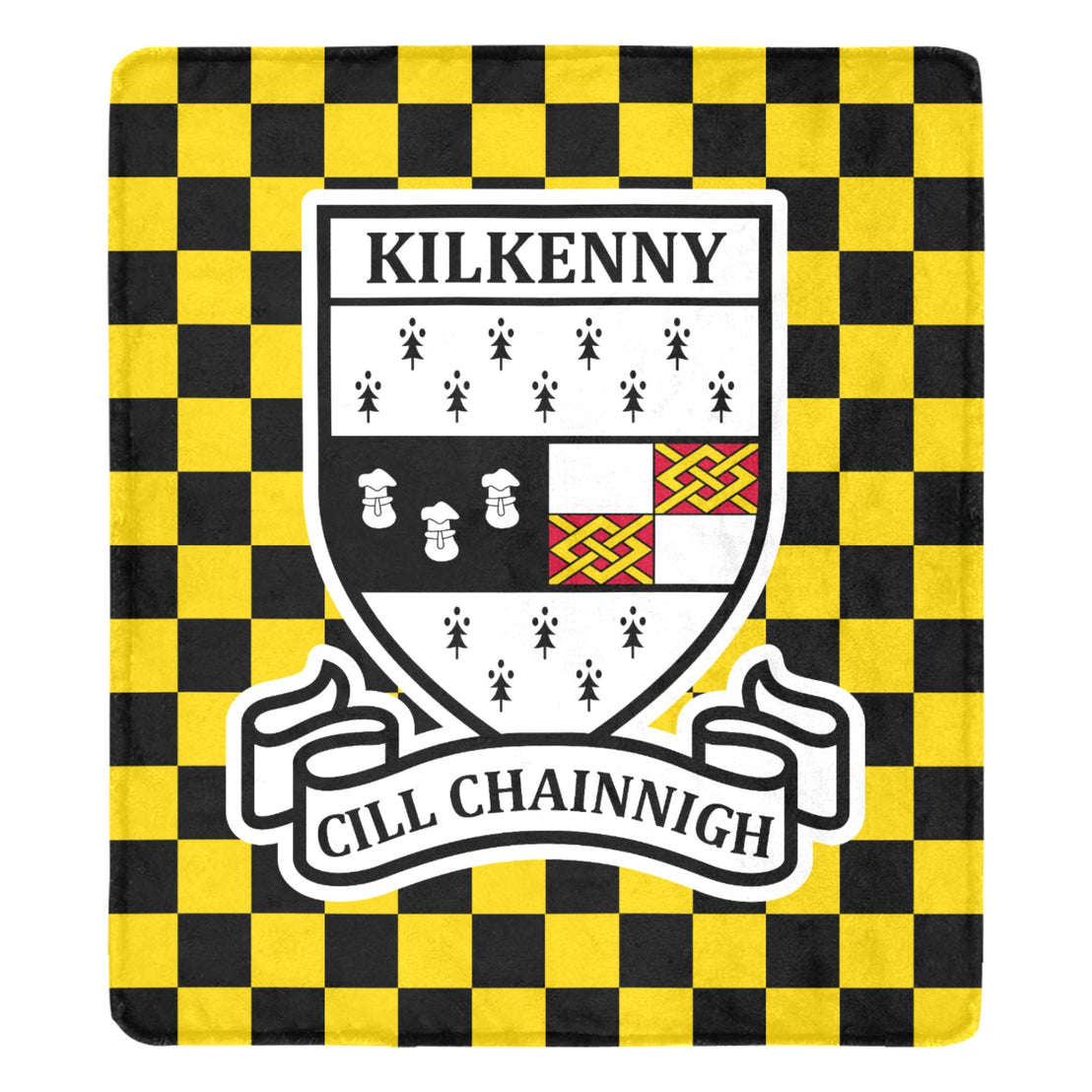 County Kilkenny Chequered Ultra-Soft Throw Blanket