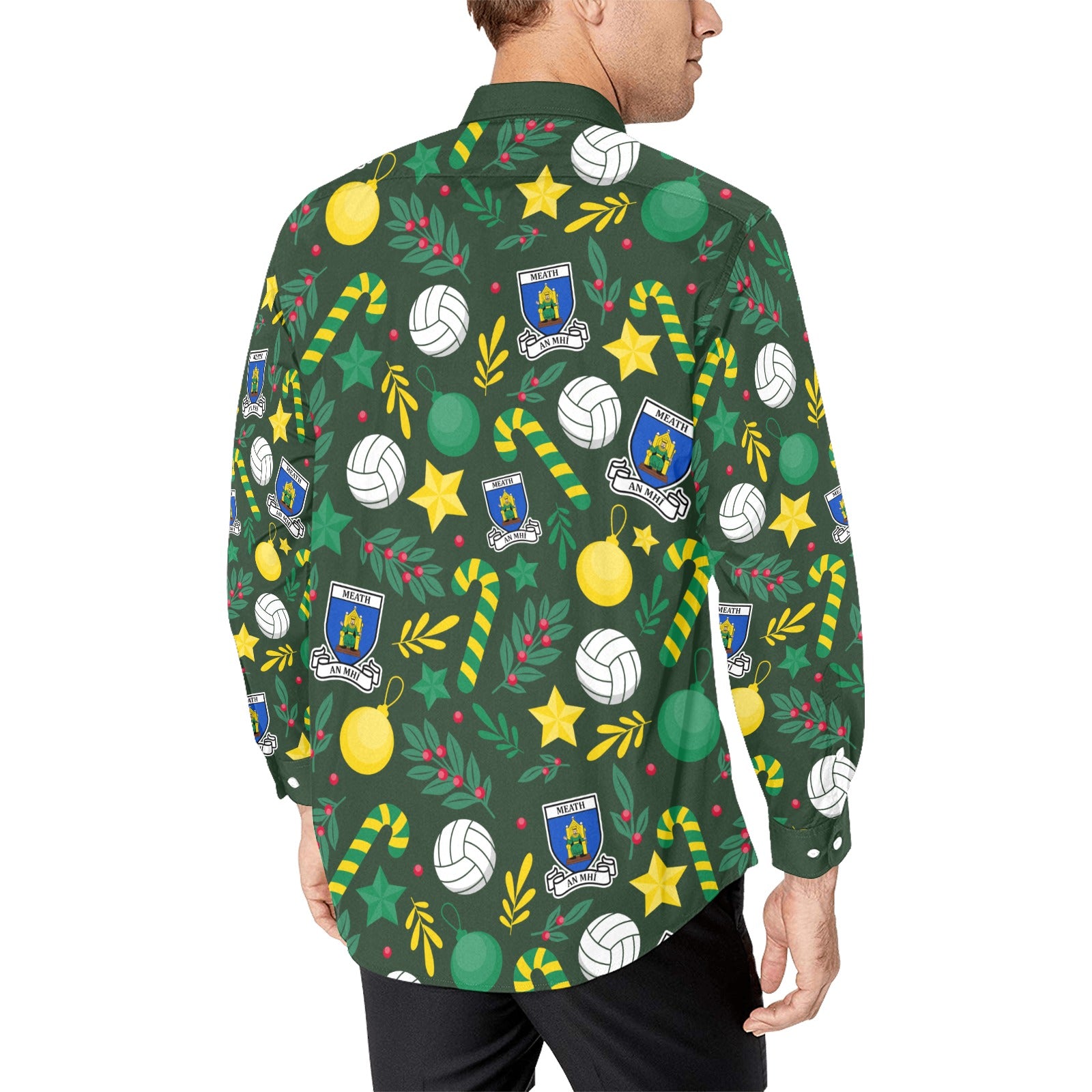 County Meath Christmas Button Up Shirt