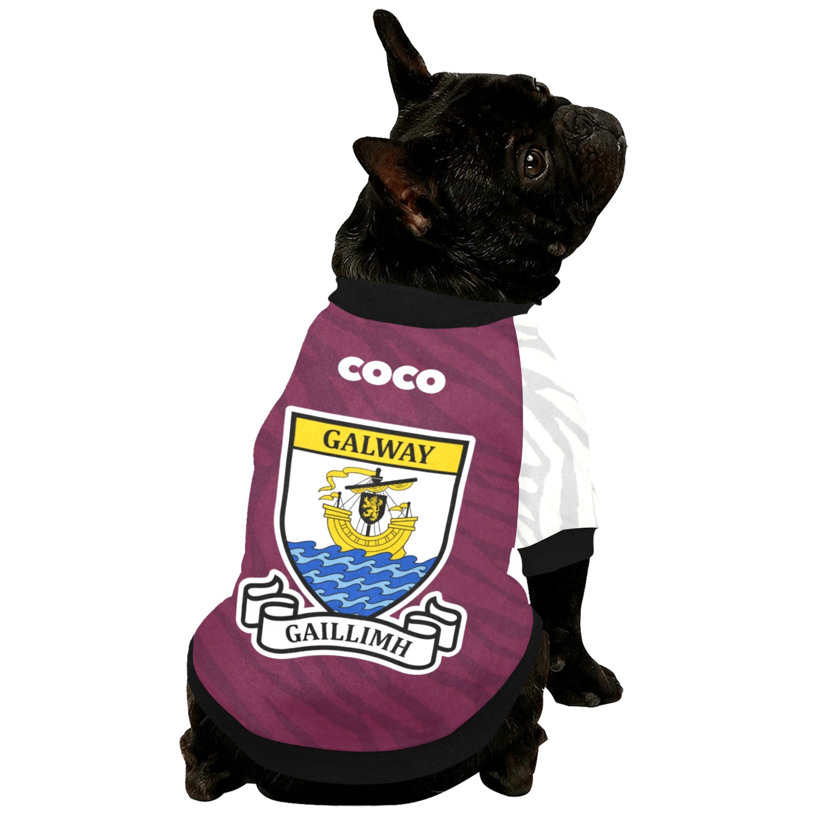 County Galway Jersey Inspired Pet Shirt