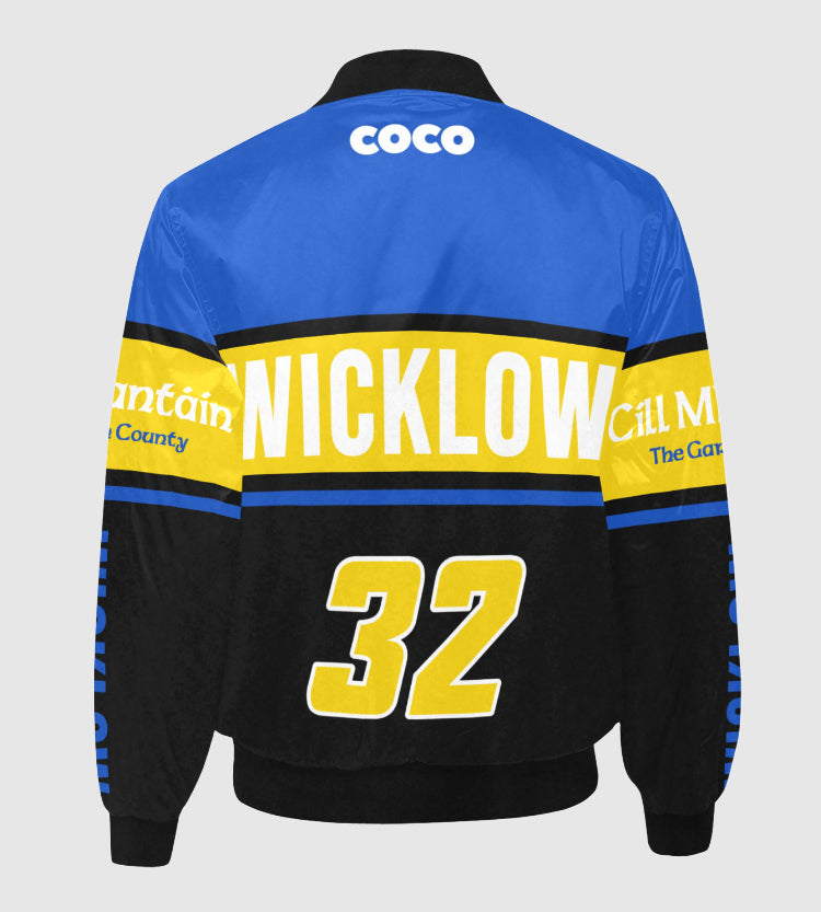 County Wicklow Vintage Quilted Bomber Jacket